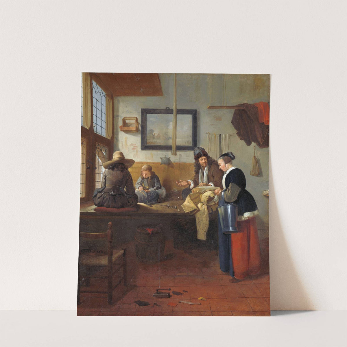 The Tailor’s Workshop by Quirijn Van Brekelenkam