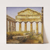 The Temple of Athena in Paestum (1838) by Constantin Hansen