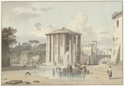 The Temple of Vesta in Rome
