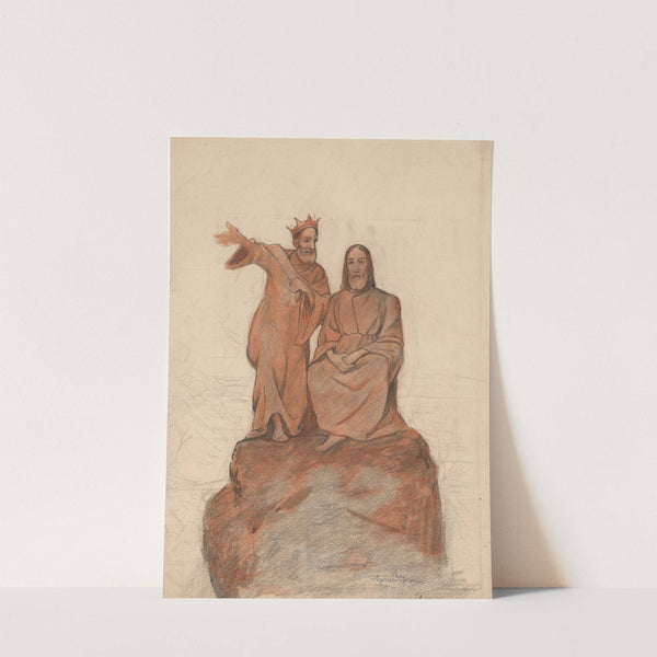 The Temptation of Christ (1908) by Hans Thoma