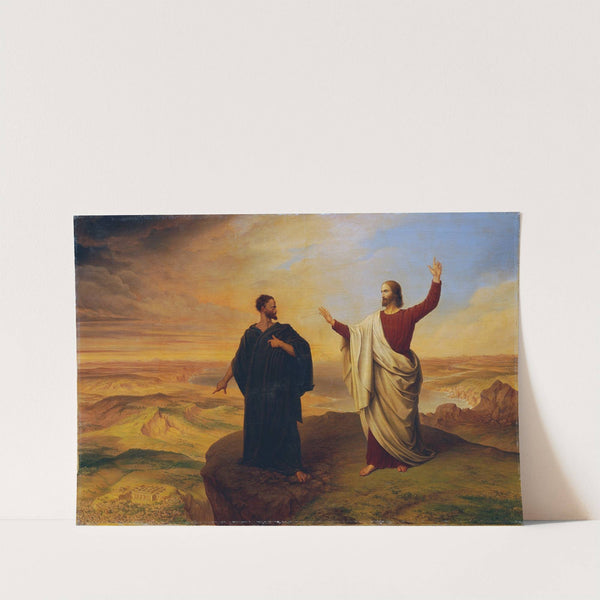 The temptation of Christ (1847) by Ludwig Ferdinand Schnorr von Carolsfeld