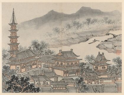 The Thousand Buddha Hall and the Pagoda of the ‘Cloudy Cliff’ Monastery