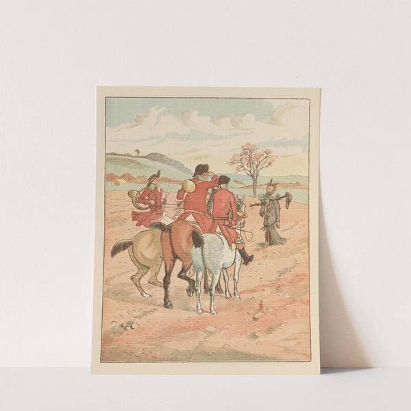 The Three Jovial Huntsmen Pl.3 by Randolph Caldecott