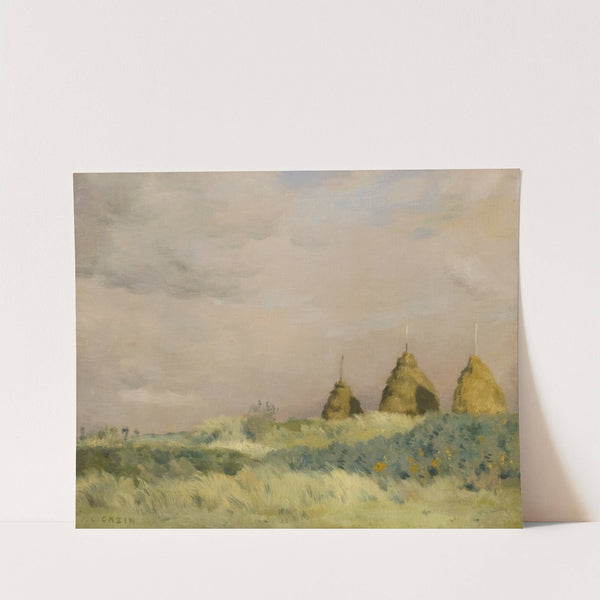 The three stacks (between 1841 and 1901) by Jean Charles Cazin