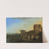 The Tiber River with the Ponte Molle at Sunset by Jan Asselijn