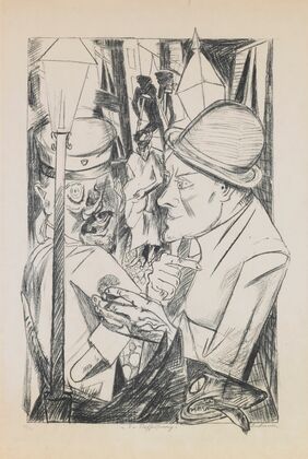 The Tightrope Walkers, plate 8 from the portfolio ‘Annual Fair’ (1919)