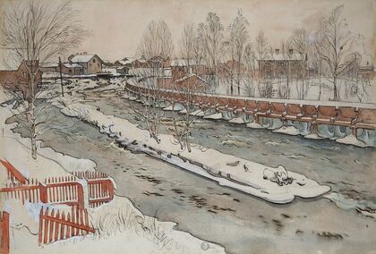 The Timber Chute. Winterscene