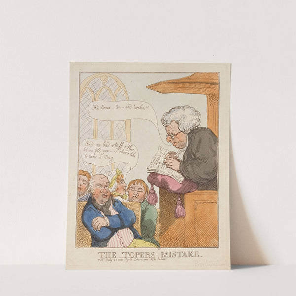 The topers mistake (1801) by Thomas Rowlandson