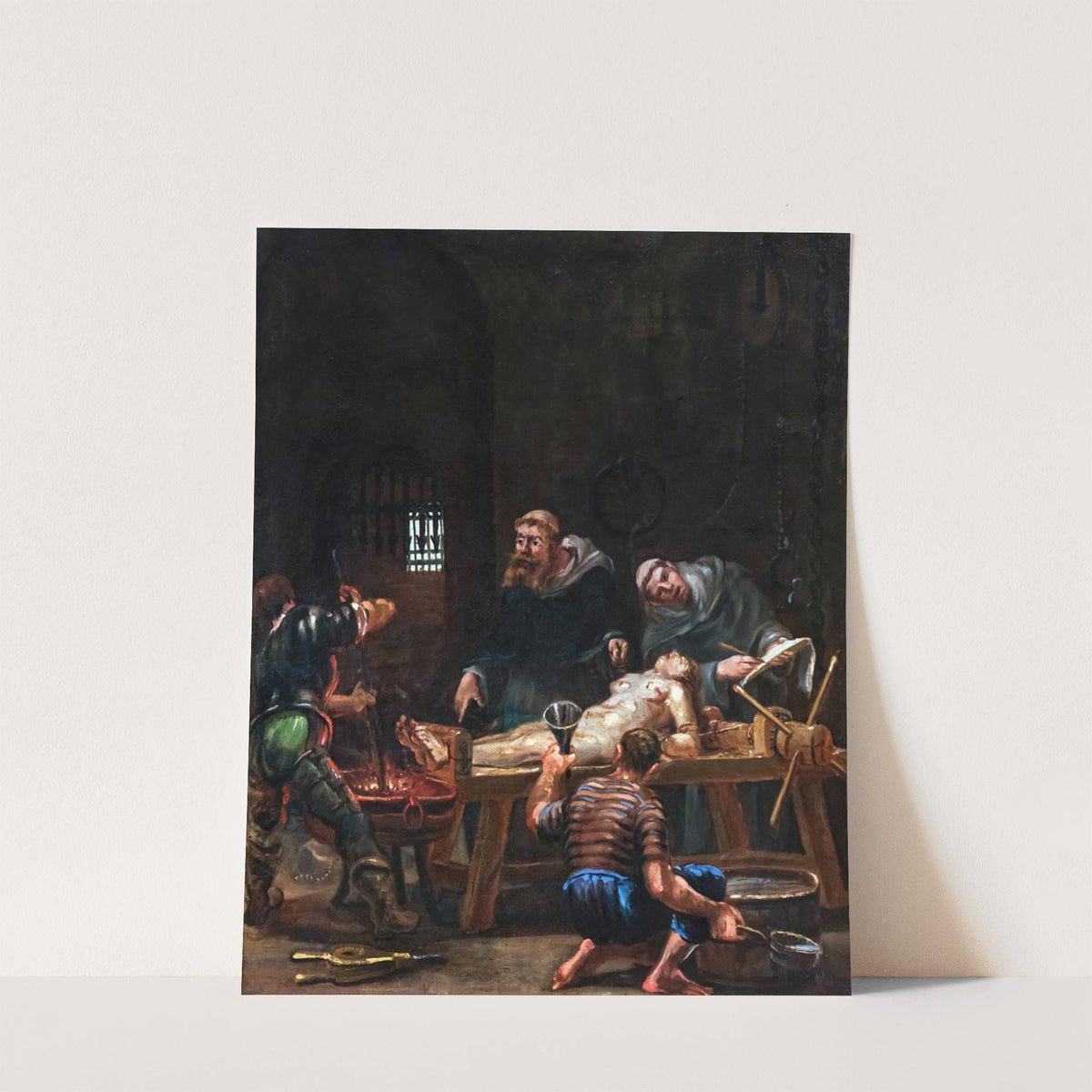 The torture of the Marquise de Brinvilliers (1878) by Jean-Baptiste Cariven