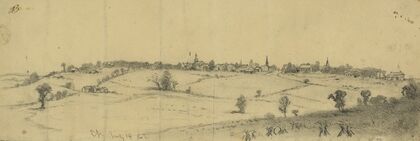 The town of Warrenton, Va., from the east