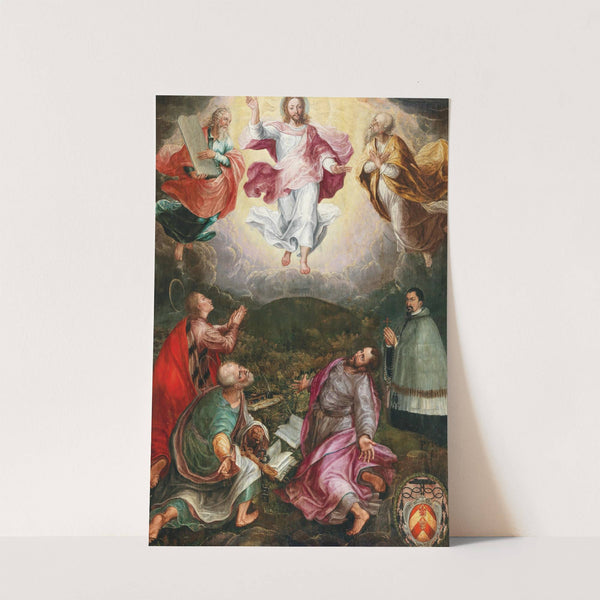 The Transfiguration of Christ on Mount Tabor with the Prophets Elijah and Moses with Saints John, Peter and James, and the donor Jacob Rassler (1568–1617) by Hans Caspar Memberger