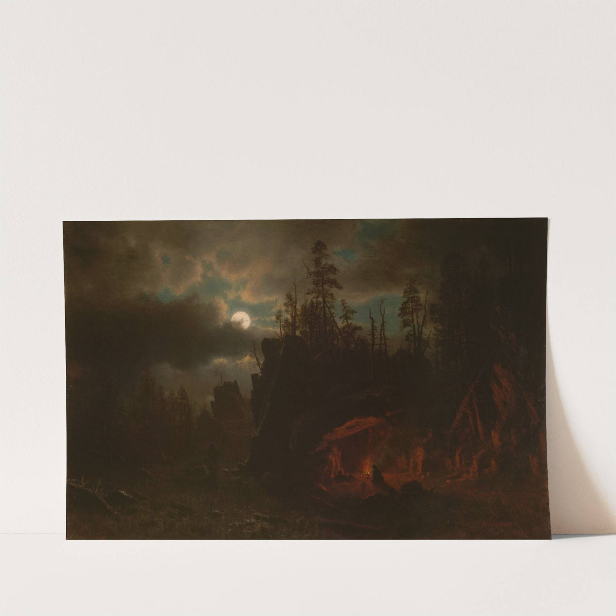 The Trappers’ Camp (1861) by Albert Bierstadt