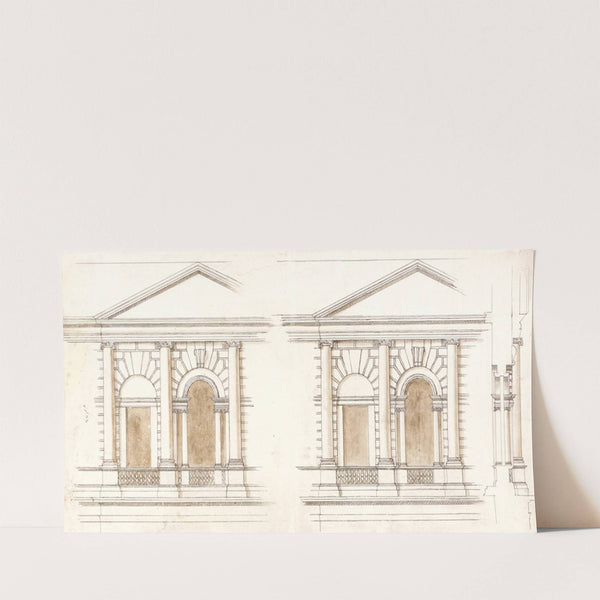 The Treasury, Whitehall, London: Alternate Elevations of the Facade (ca. 1733) by William Kent