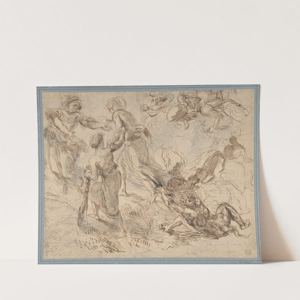 The Triumph of Genius over Envy (ca. 1849–51) by Eugène Delacroix