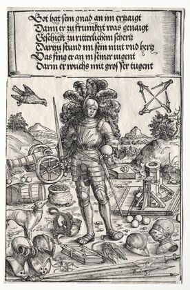 The Triumphal Arch of Maximilian I; Emperor Maximilian as Patron of Improvements in Artillery and Armor (1515–17)