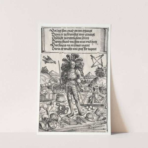 The Triumphal Arch of Maximilian I; Emperor Maximilian as Patron of Improvements in Artillery and Armor (1515–17) by Wolf Traut