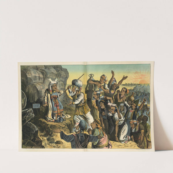 The true inwardness of the Tilden boom &#8211; the democratic tribes clamor for Sammy to strike his rocks (1884) by Bernhard Gillam