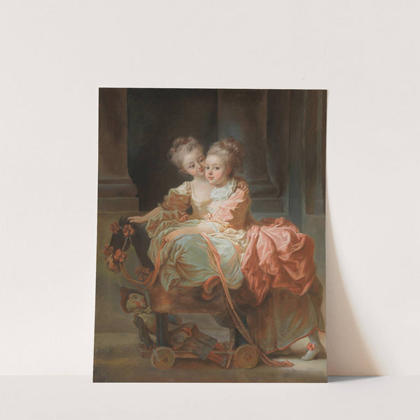 The Two Sisters (1770) by Jean-Claude-Richard de Saint-Non