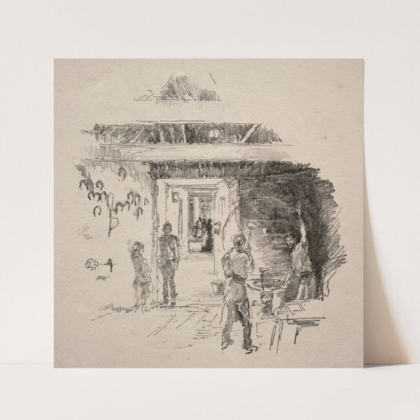 The Tyresmith (1890) by James Abbott McNeill Whistler