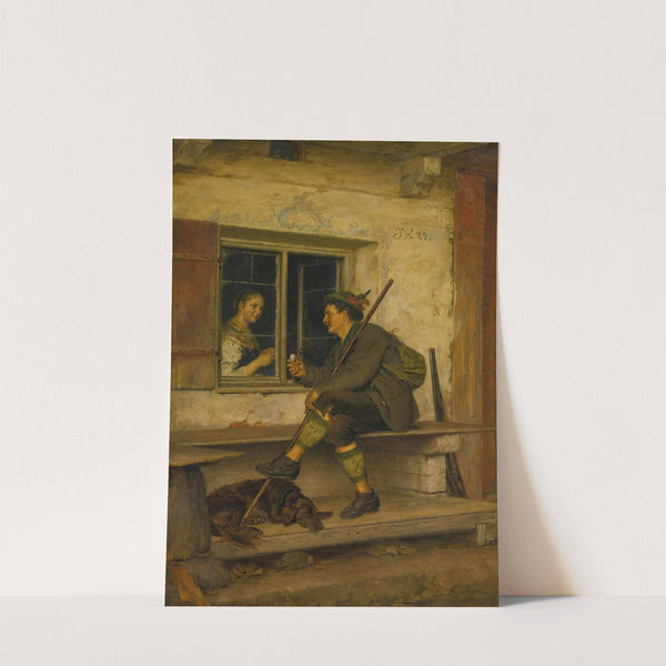 The Tyrolean traveler (1882) by Eduard von Grützner
