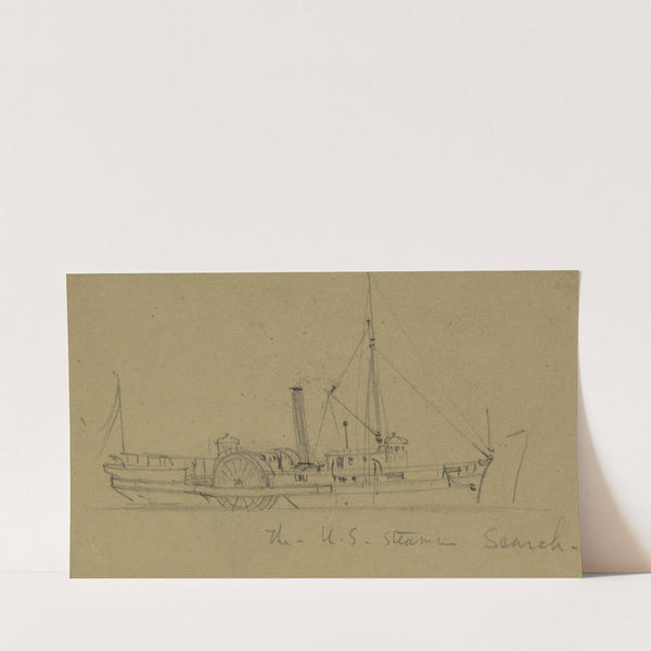 The U.S. steamer Search. (1860-1865) by Alfred Rudolph Waud