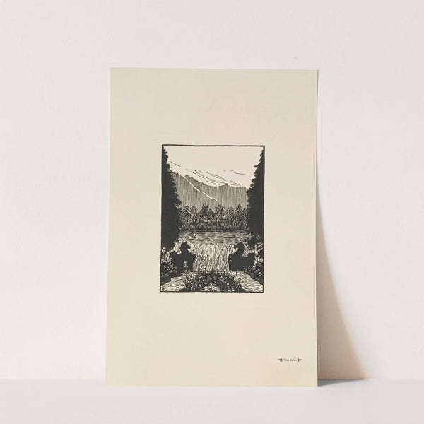 The Untersberg from the Terrace of Schloss Leopoldskron (1920) by Lucie Sayler