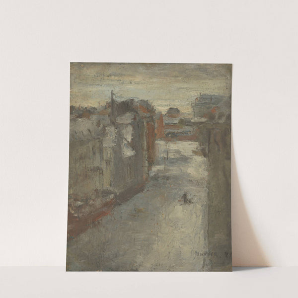 The Van Iseghemlaan in the snow by James Ensor