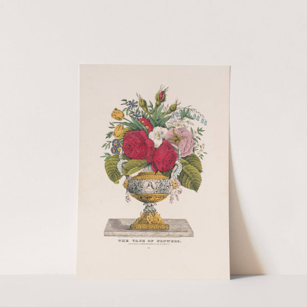 The vase of flowers (1847) by Currier & Ives.