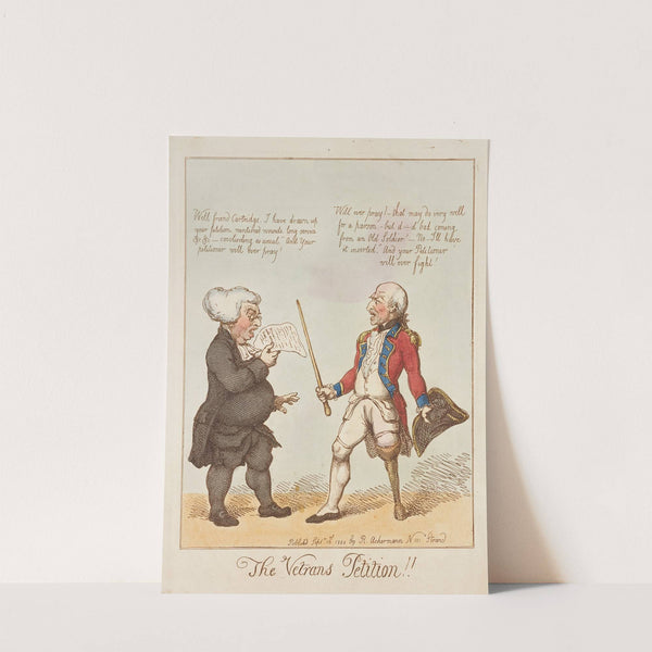 The vetrans petition!!. (1800) by Thomas Rowlandson