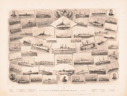 The victorious United States Navy…of 1898… (1898)