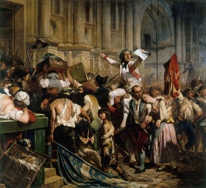 The Victors of the Bastille in Front of the Hôtel de Ville, July 14, 1789 (1830-1838)