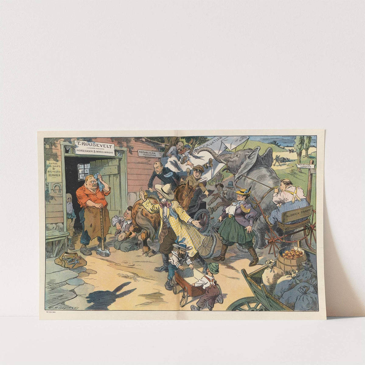 The village blacksmith (1910) by Louis Glackens