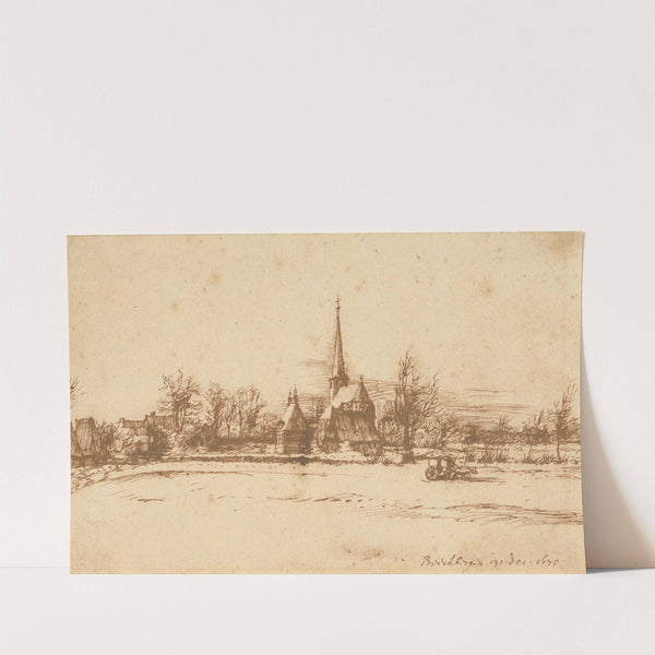 The Village of Beekbergen in Winter by Constantin Huygens