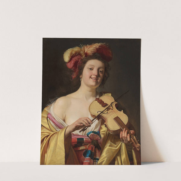 The Violin Player by Gerard van Honthorst