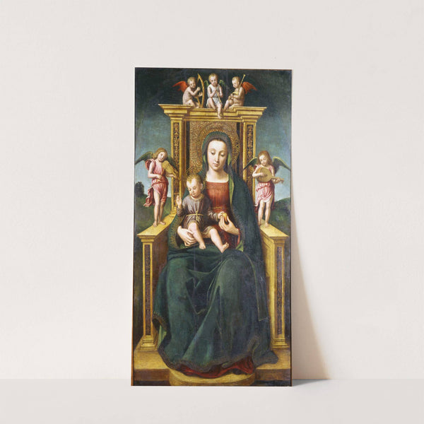 The Virgin and Child Enthroned by Ludovico Brea