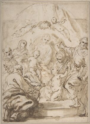 The Virgin and Child Enthroned with Attendant Saints