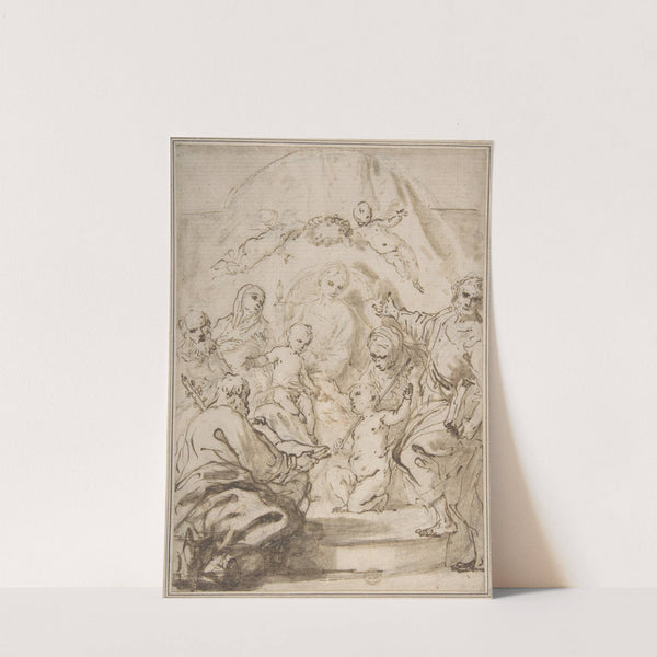 The Virgin and Child Enthroned with Attendant Saints by Antonio Gionima