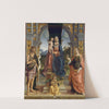 The Virgin and Child Enthroned, with Saints John the Baptist and Lucy by Marco Palmezzano