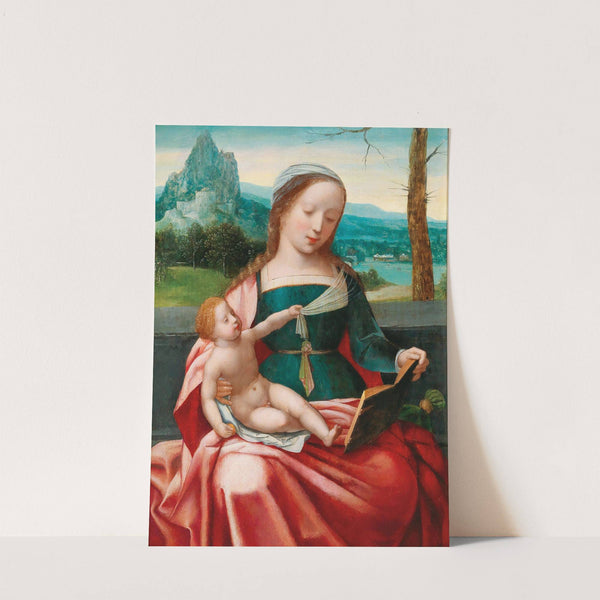 The Virgin and Child in a landscape by Master of the Female Half-Lengths