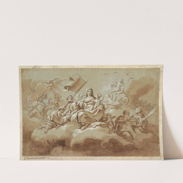 The Virgin and Child Surrounded by Saints by Anonymous