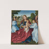 The Virgin and Child with angels in a landscape, a village beyond by Jan Provost