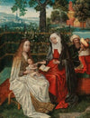 The Virgin and Child with Saint Anne in an enclosed garden, with Joachim and Joseph beyond (16th Century)