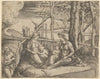 The Virgin and Child with Saint Elizabeth and John the Baptist in a landscape, St Joseph at the left (ca. 1503)