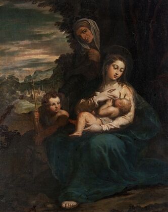 The Virgin and Child with St Elizabeth and the Infant St John