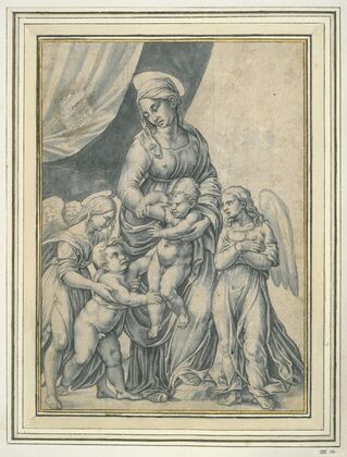 The Virgin and Child with the Infant St. John the Baptist and Two Angels