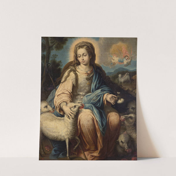 The Virgin as a Shepherdess by Alonso Miguel De Tovar