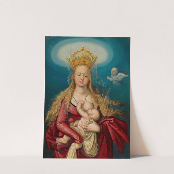 The Virgin As Queen Of Heaven Suckling The Infant Christ by Hans Baldung