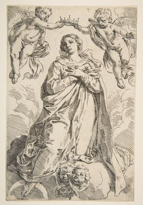 The Virgin being crowned by two angels (ca. 1639)