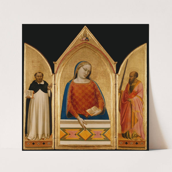 The Virgin Mary with Saints Thomas Aquinas and Paul (about 1335) by Bernardo Daddi
