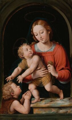The Virgin Mary With The Christ Child And The Infant Saint John The Baptist